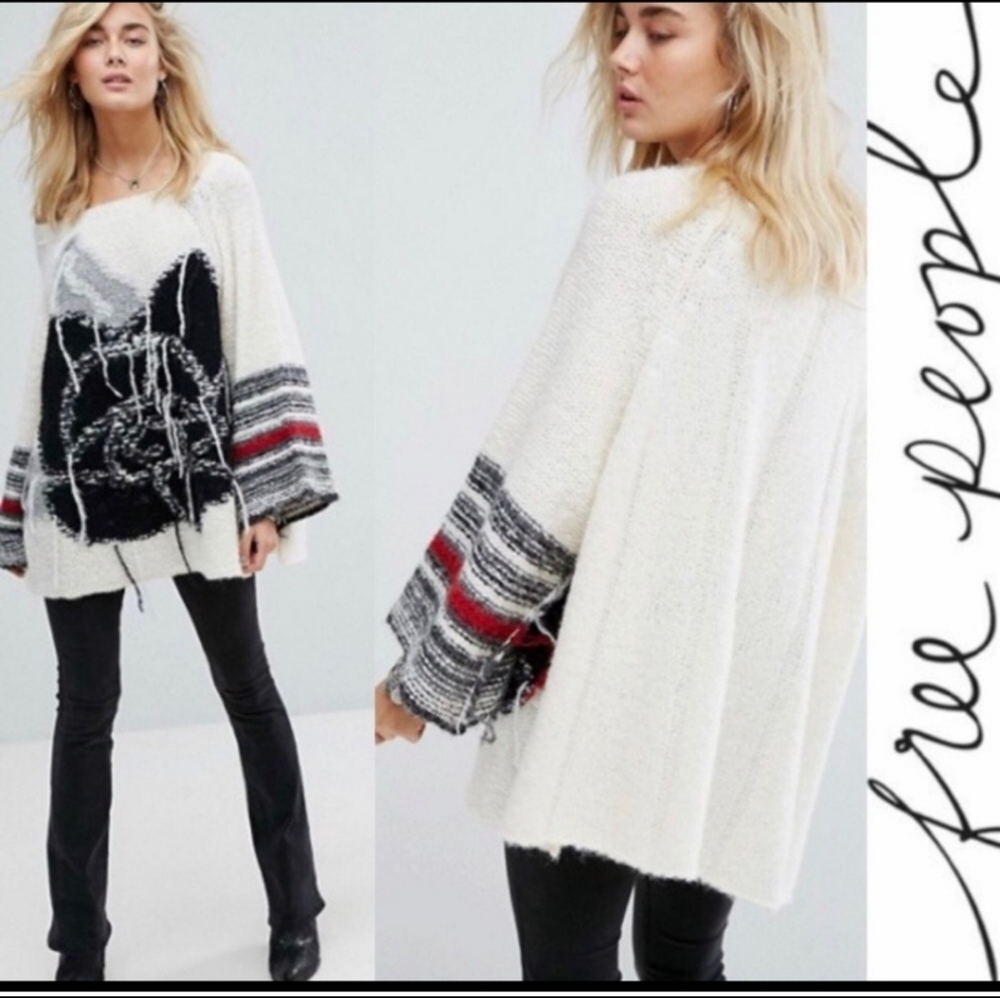 NWOT Free People Last Rose Sweater